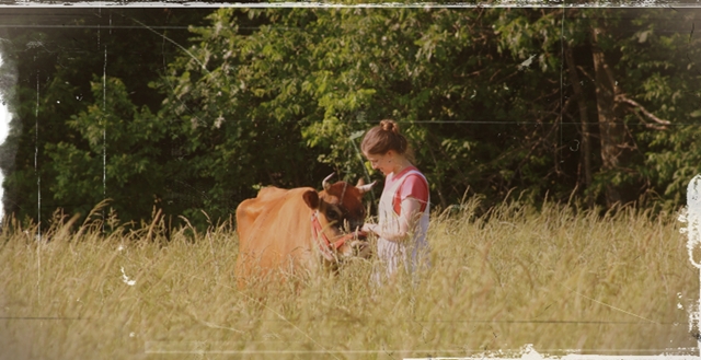Sarah and Belle Cow