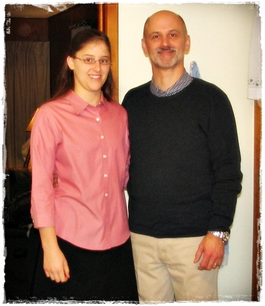 Sarah and her Dad, 2008